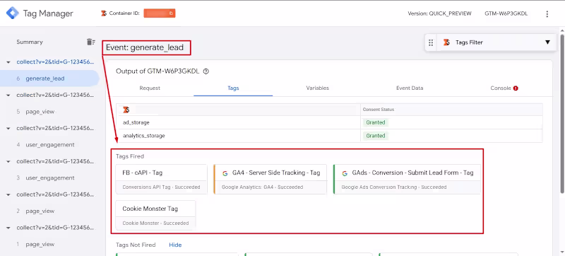 Cover image for Implemented server-side tracking via Google