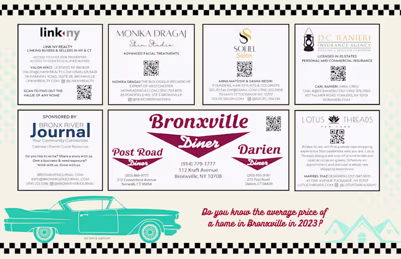 Cover image for Bronxville Diner Placemat