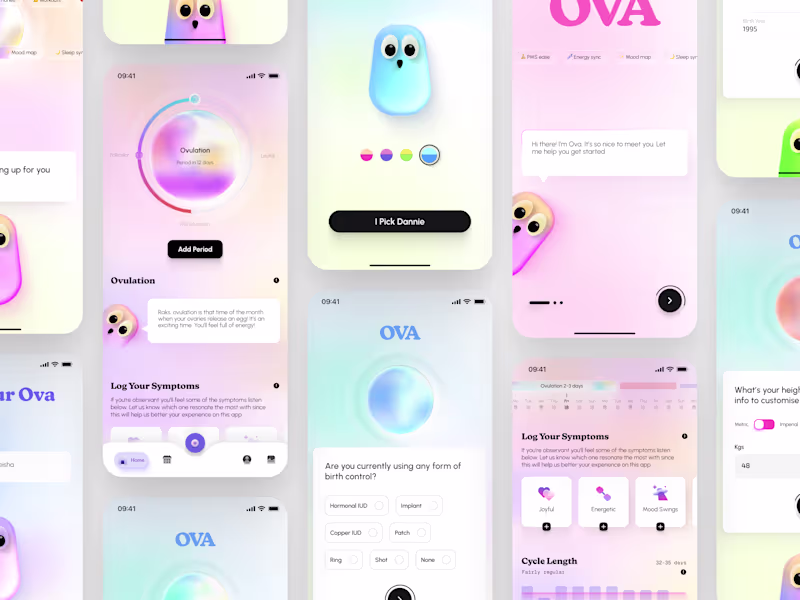 Cover image for Ova is a period tracking app for women with encrypted and se...