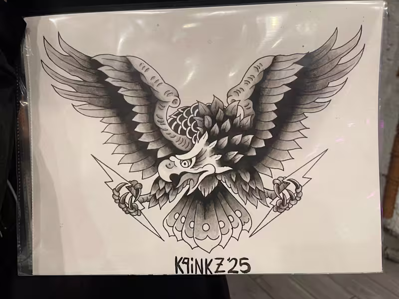 Cover image for Hand painted tattoo flash 