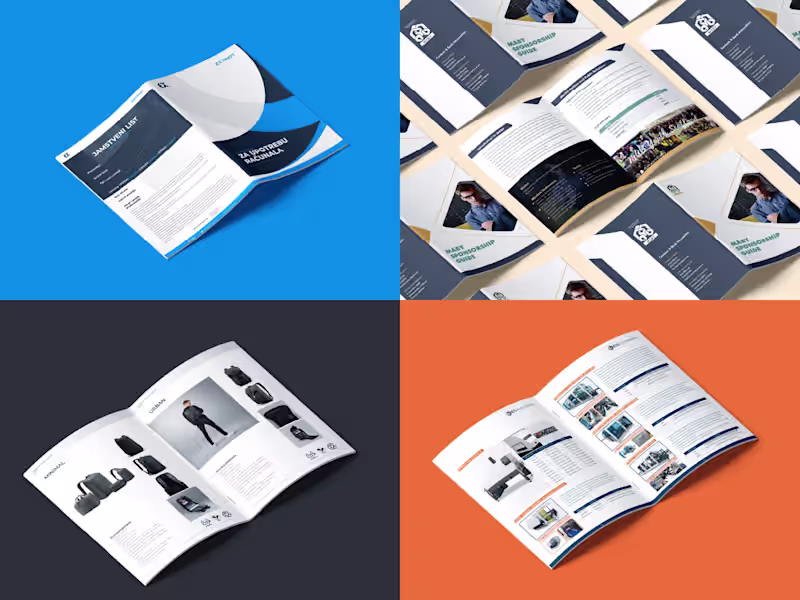 Cover image for design brochure, product catalog, company profile and booklet