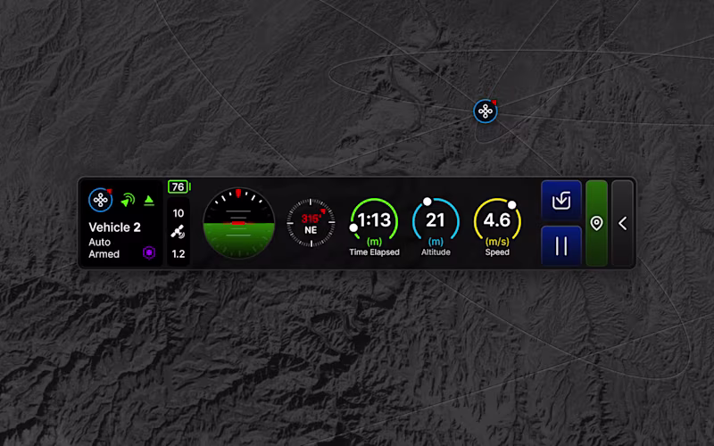 Cover image for UAV / Drone Tracking Component UI Design for a Space Agency.