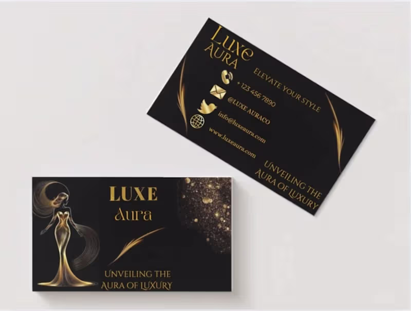 Cover image for Luxurious premium beauty brand business card