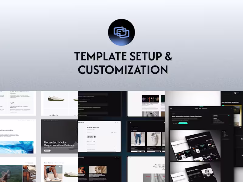 Cover image for Framer Template Setup & Customization