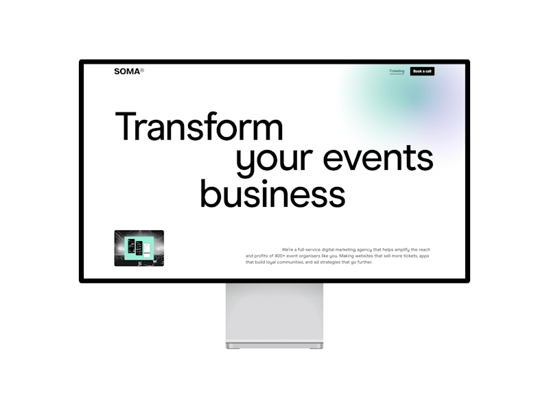 Cover image for SOMA - A Digital Marketing Agency | Webflow Development