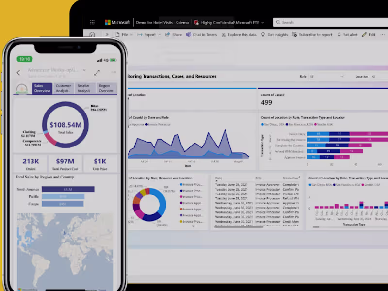 Cover image for Power BI Dashboard Design & Data Visualization | BI