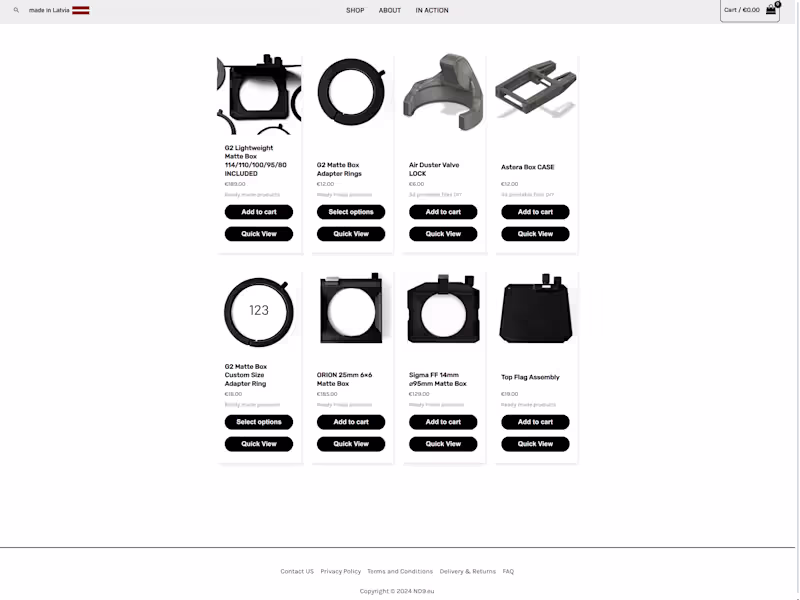 Cover image for nd9.eu E-commerce Platform Enhancement 