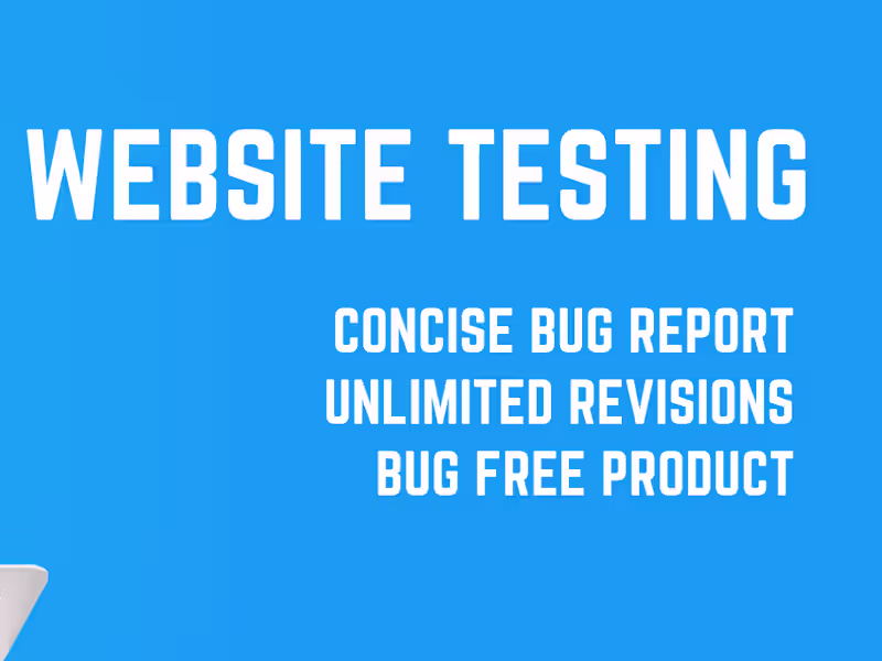 Cover image for I will do comprehensive website qa testing