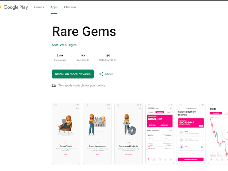 Cover image for Rare Gems - Apps on Google Play