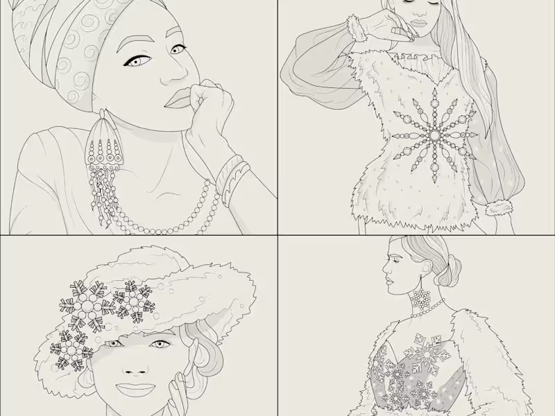 Cover image for Illustrative Images for an Adult Coloring App