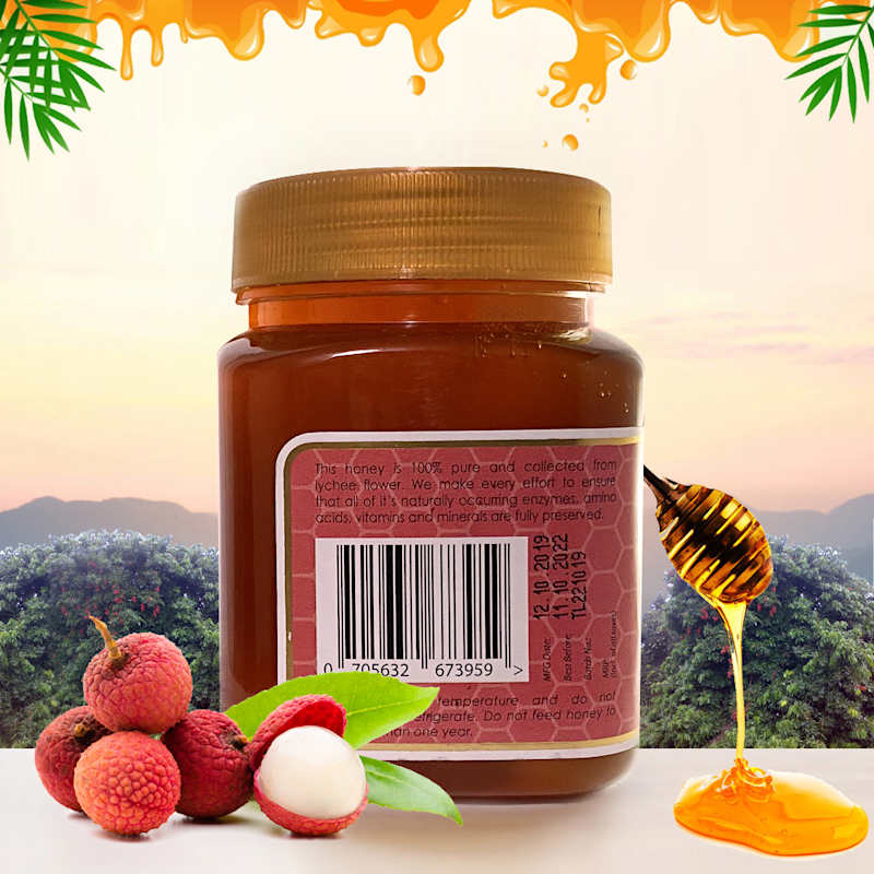 Cover image for Tropica - Honey Product Label with Background Design