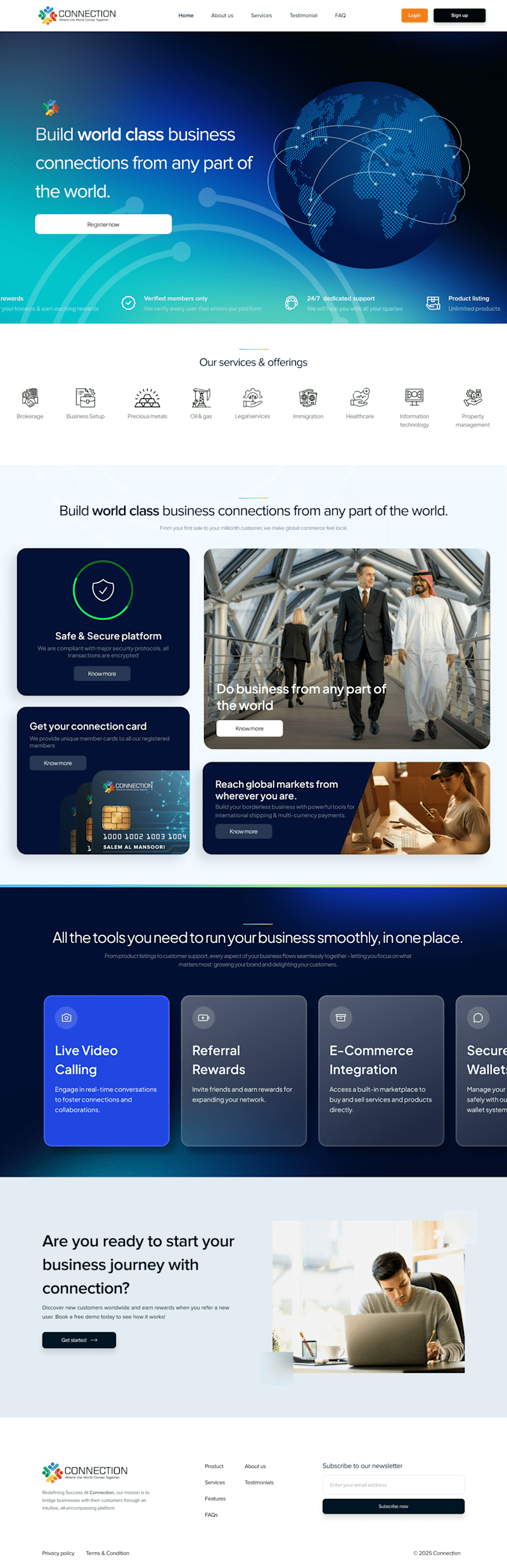 Cover image for E-Commerce Website with 3D Animations for Connection.ae