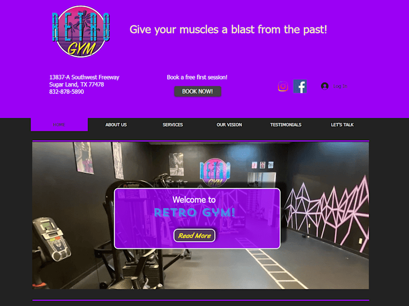 Cover image for Wix Content Management and Design - Retro Gym