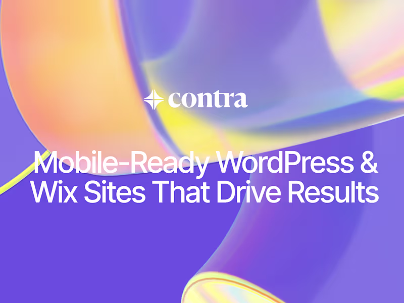Cover image for Mobile-Ready WordPress & Wix Websites That Drive Results