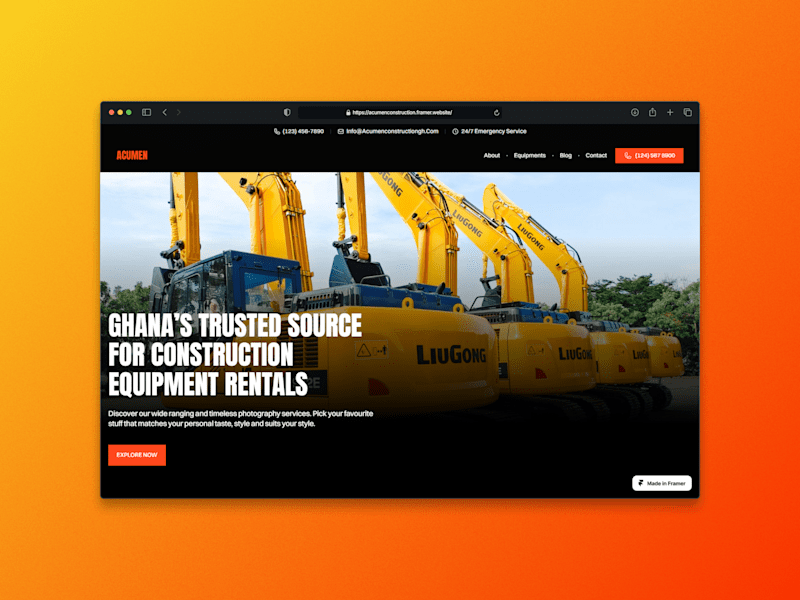 Cover image for Acumen Construction Website Redesign