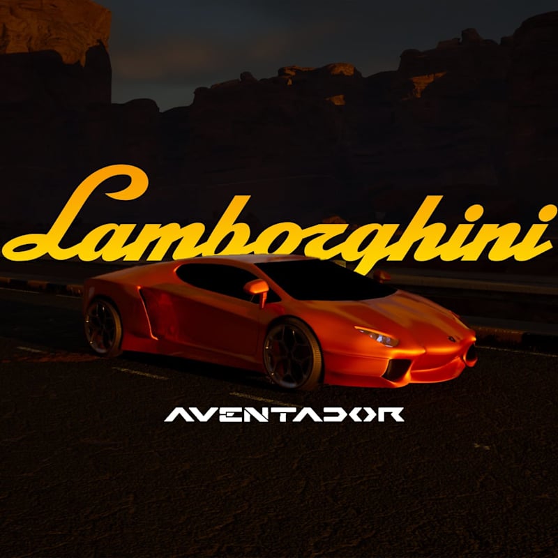 Cover image for 3D Model - Lamborghini Aventador