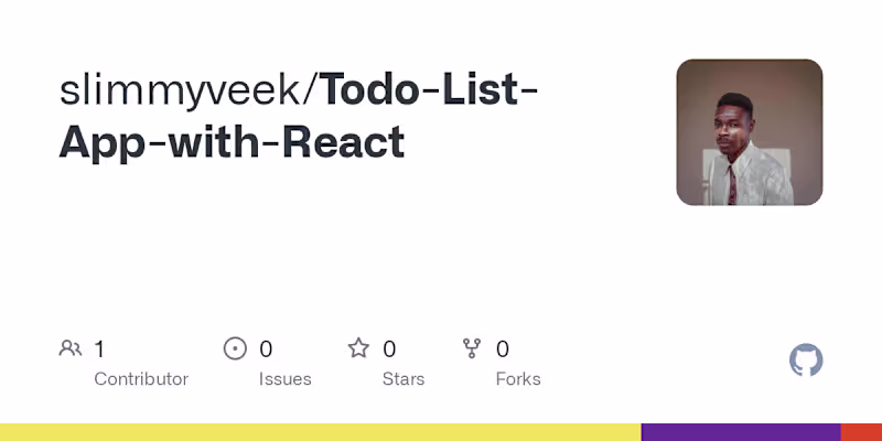 Cover image for To-Do List App Front-End Development