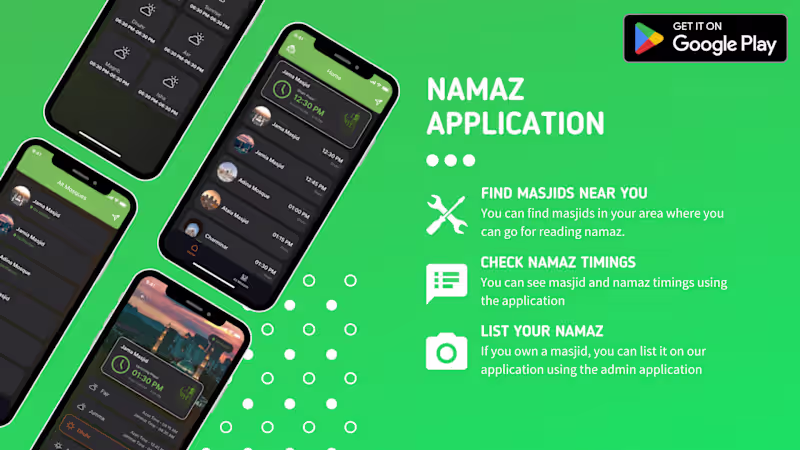 Cover image for Masjids Near Me - A Flutter Mobile Application