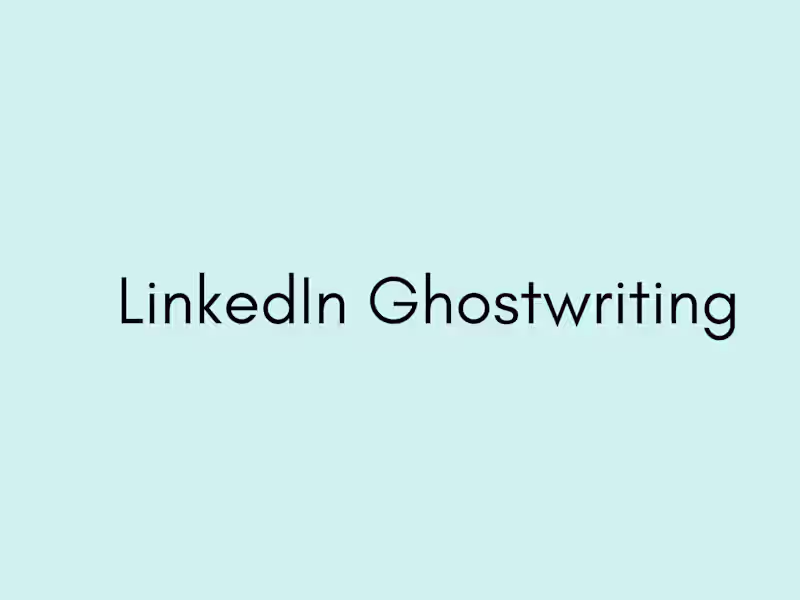 Cover image for LinkedIn Ghostwriting