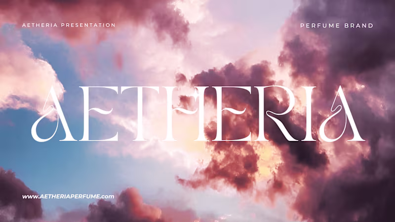 Cover image for AETHERIA PERFUME BRAND IDENTITY