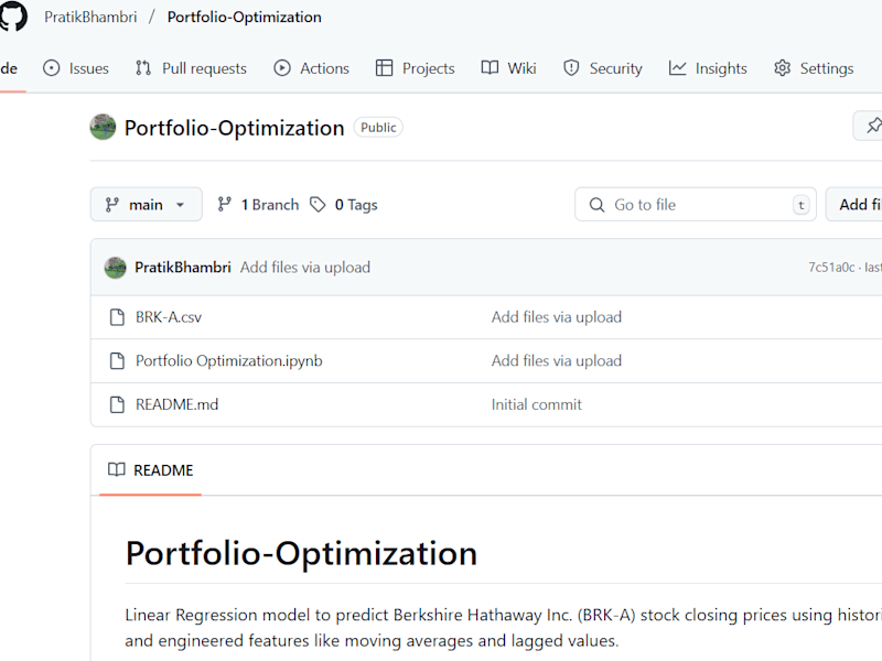 Cover image for Portfolio Optimization Project