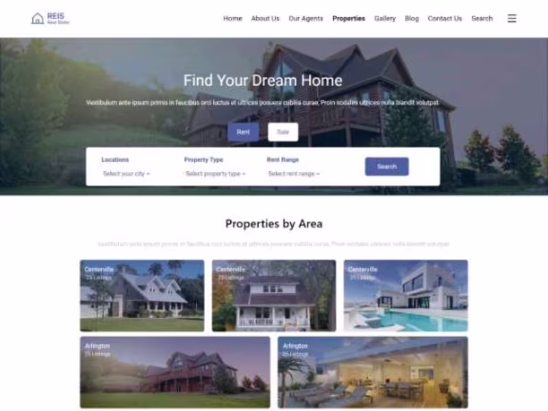 Cover image for Real State Website