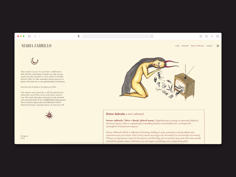 Cover image for Maria Zarrillo Portfolio