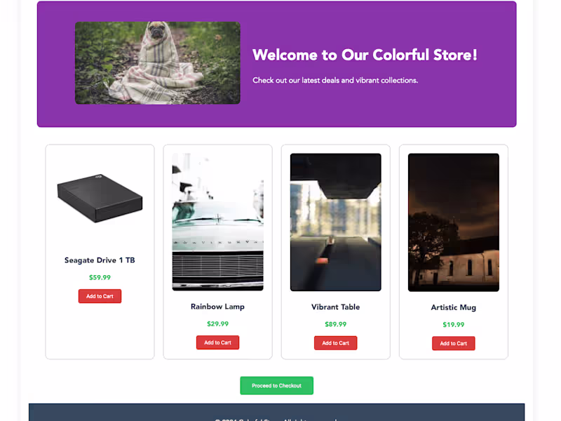 Cover image for Colorful Store - Vue Project
