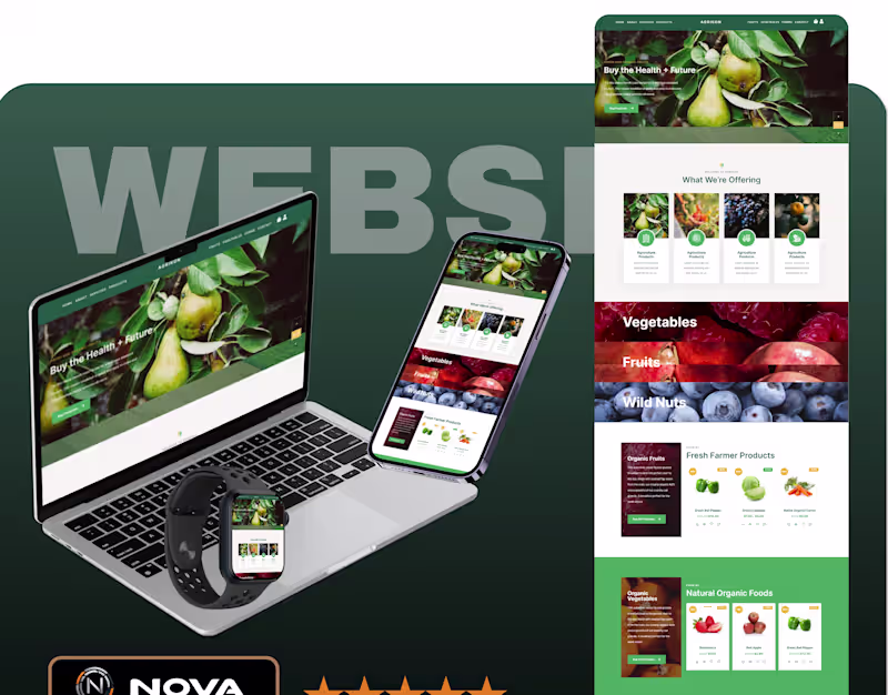 Cover image for Agricultural Sales Website