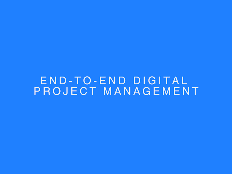 Cover image for End-to-End Digital Project Management