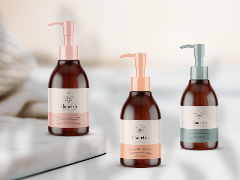 Cover image for Brand Identity for Flourish Skincare