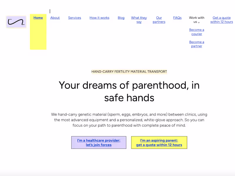 Cover image for Life Parcel | B2C web copy