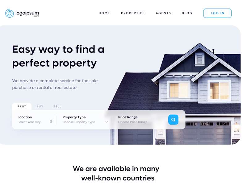Cover image for Real Estate Landing Page Design 