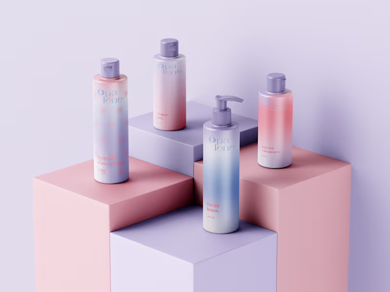 Cover image for Opalene Skincare Brand Identity Design