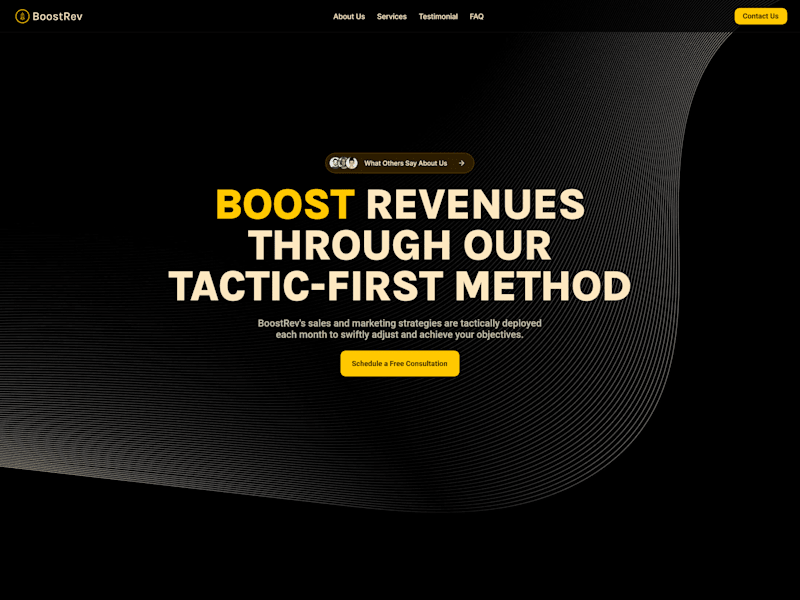 Cover image for BoostRev - Landing page made in Framer