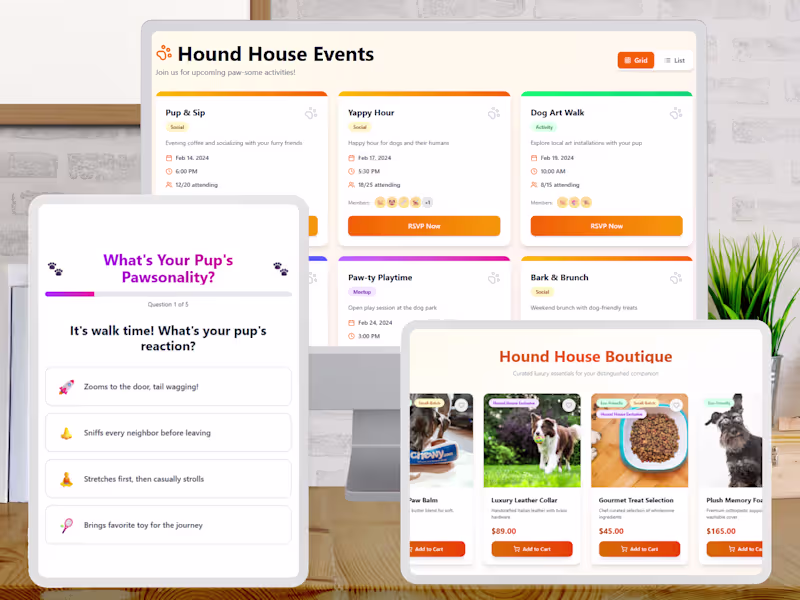 Cover image for Interactive UI Component Library