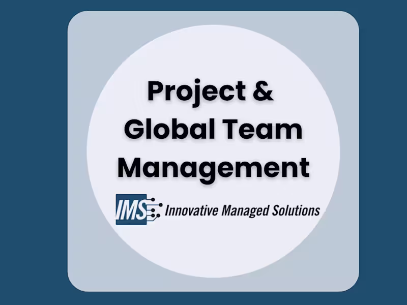 Cover image for Project & Global Team Manager