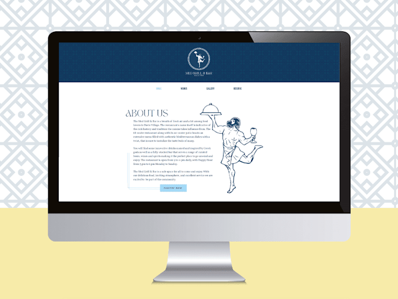 Cover image for med grill & bar - website design & build
