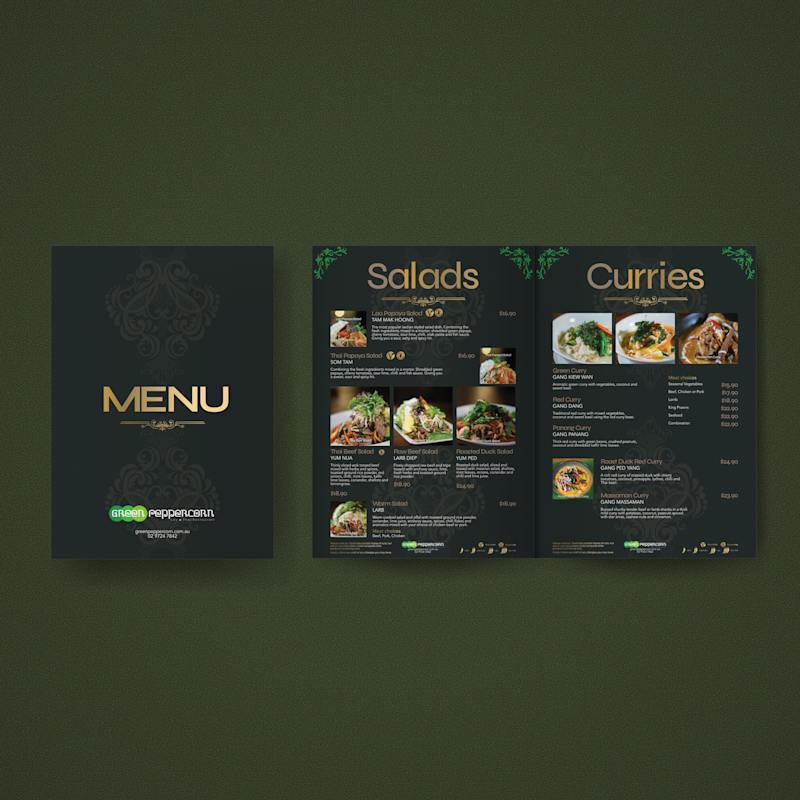 Cover image for Menu design
