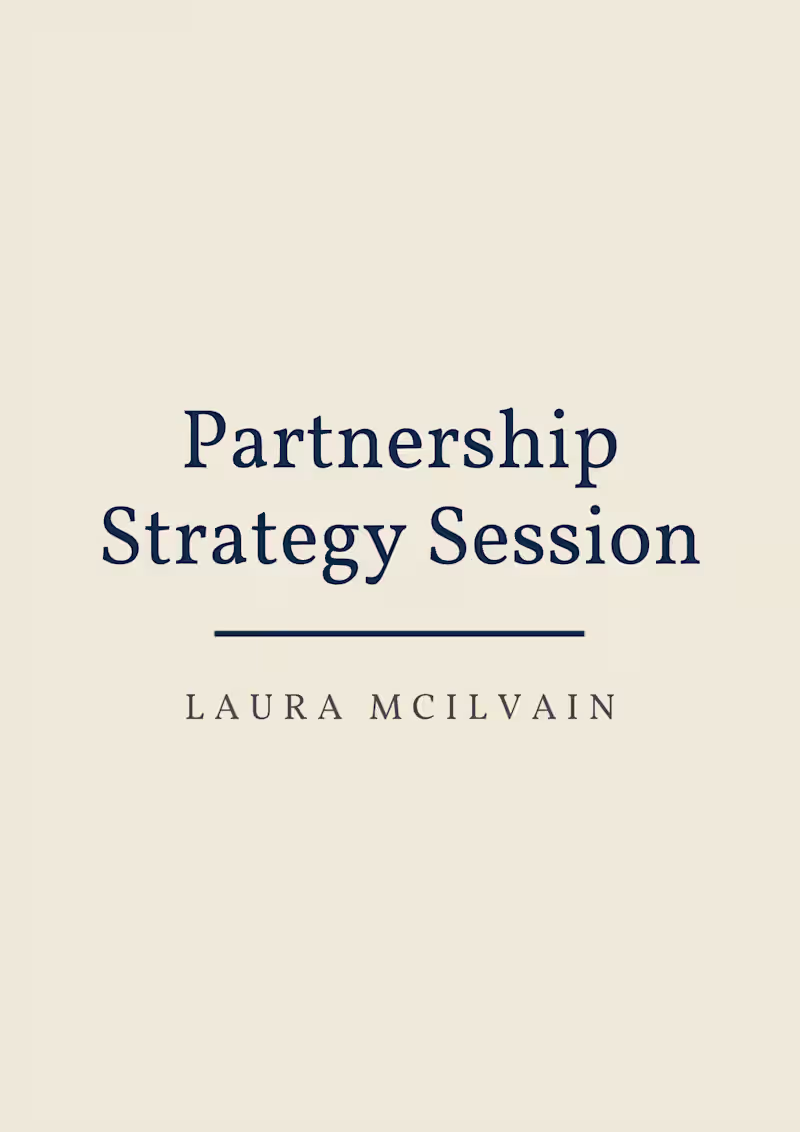 Cover image for Partnership Strategy Session