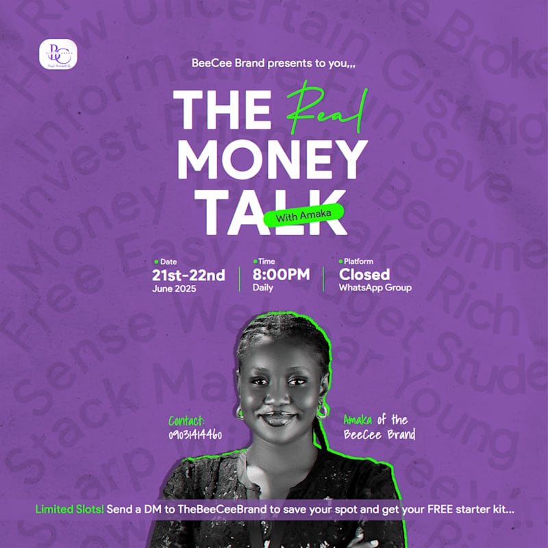 Cover image for The Real money Talk with Amaka