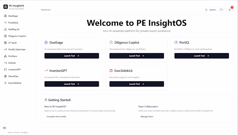 Cover image for PE Insight OS – AI-Powered Software for Private Equity Firms