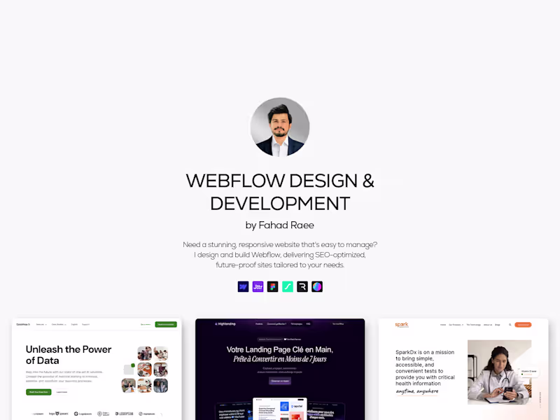 Cover image for Webflow • Website Design & Development