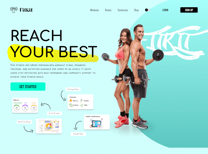 Cover image for Fitness Tracker UI/UX Design