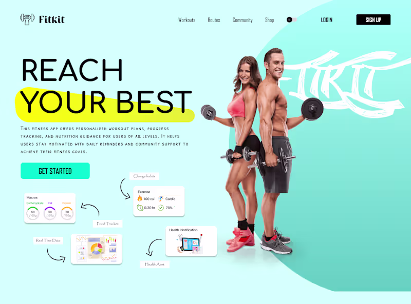 Cover image for Fitness Tracker UI/UX Design
