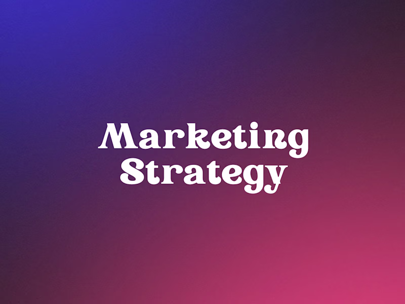Cover image for Marketing Strategy