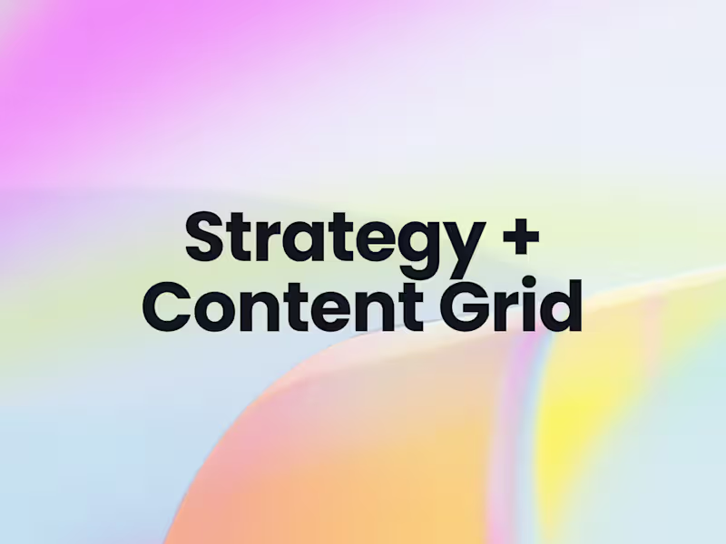 Cover image for Strategy + Content Grid