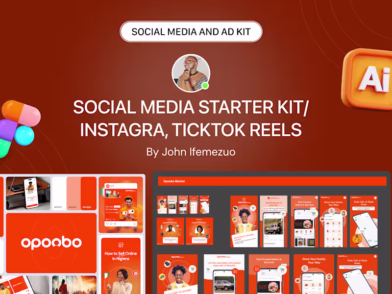 Cover image for SOCIAL MEDIA STARTER KIT/INSTAGRA, TICKTOK REELS