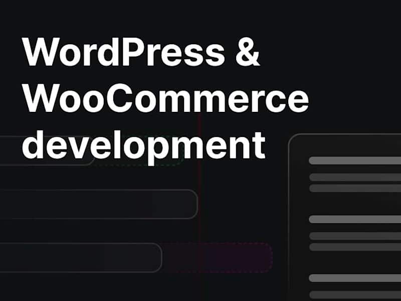 Cover image for WordPress & WooCommerce development