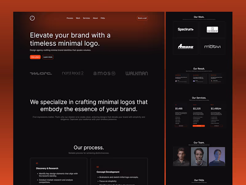 Cover image for LogoFolio Landing Page Design! :: Behance